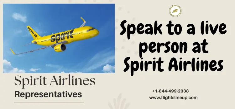 Speak to a live person at Spirit Airlines